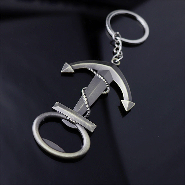 Wholesale Nautical Rudder Bottle Opener Keychain